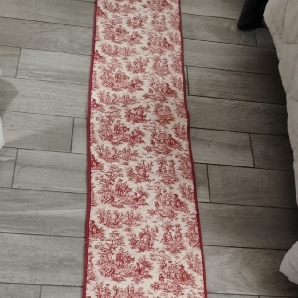 Waverly Red and White Checkered Fabric